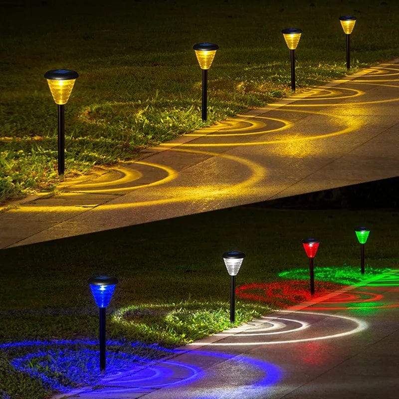 Lampe de Jardin Solaire Multicolore 8LED