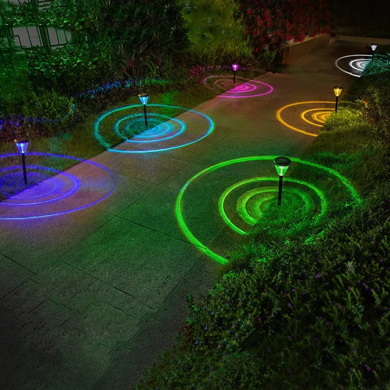 Lampe de Jardin Solaire Multicolore 8LED