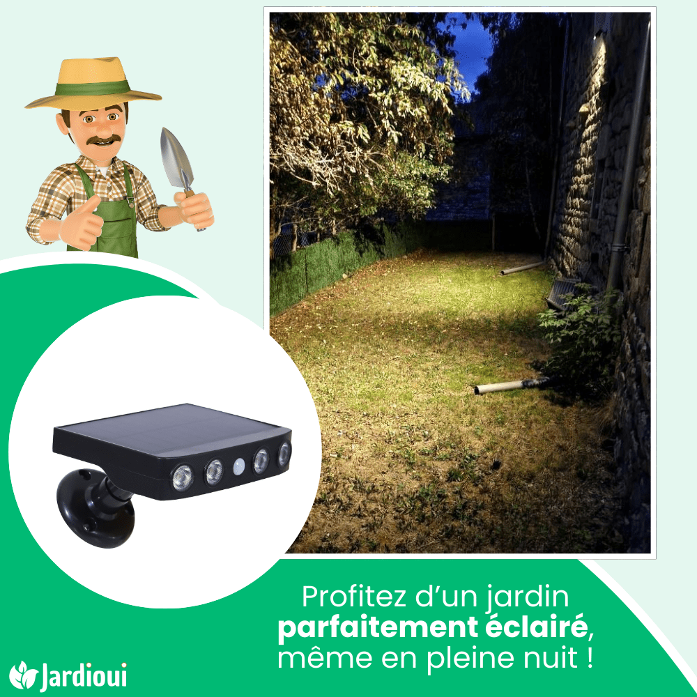 Lampe murale solaire Puissante à détecteur de mouvements