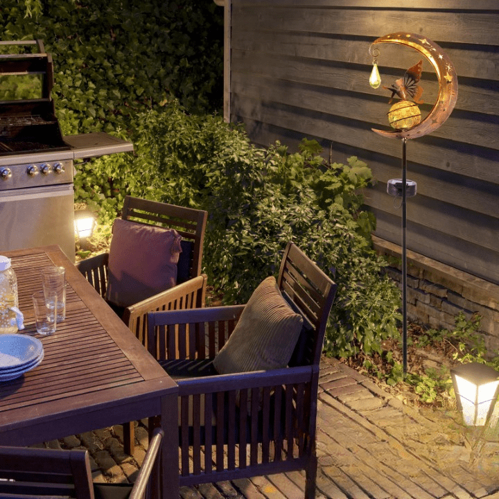 Lampe Solaire Lune Féerique Enchantée