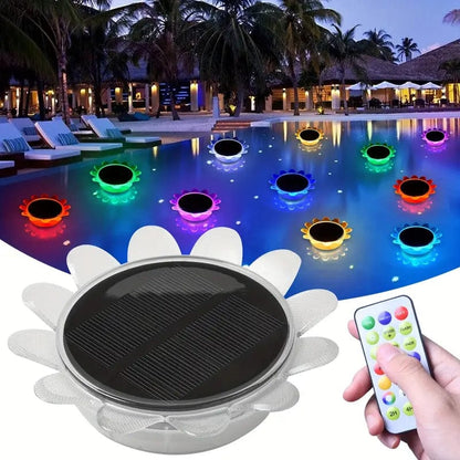 Lampe Solaire Multicolore Flottante pour Piscine