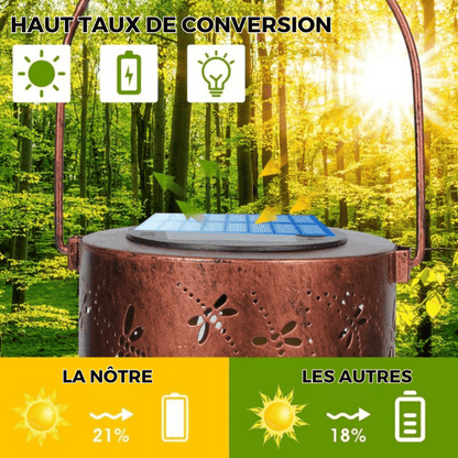 Lanterne Extérieur Solaire Motif Libellule