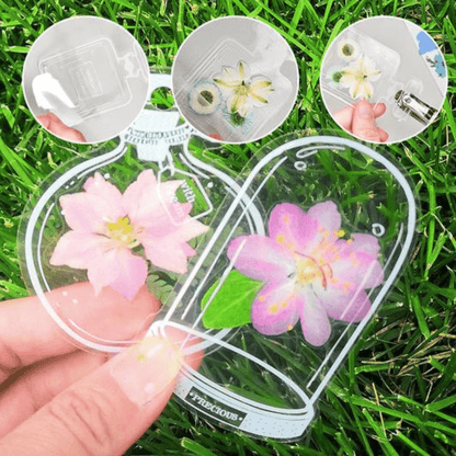 Marque-pages Transparents Floraux Artistiques (Lot de 20 + 10 Offerts)