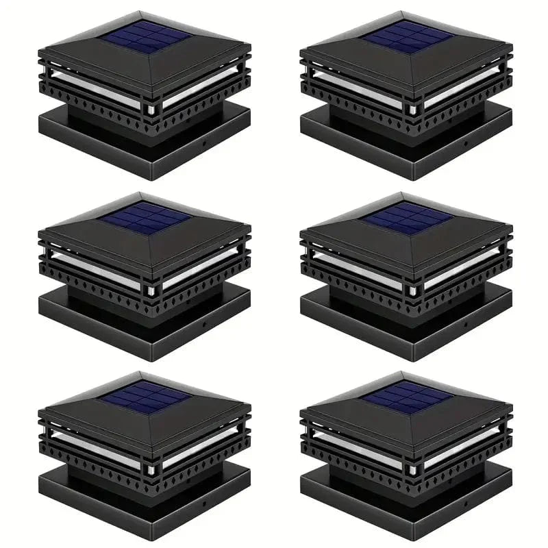 Spot LED Extérieur Solaire Tamisé pour Poteaux (Lot de 2)