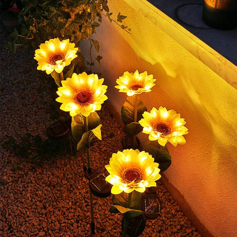 Lampe Solaire Extérieur Enchanteresse Tournesol