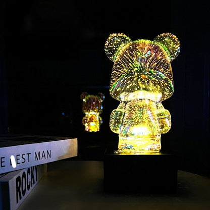 LumiOurson - Lampe-ourson à effets Feu d'Artifice