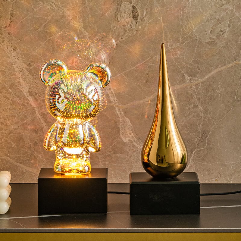 LumiOurson - Lampe-ourson à effets Feu d'Artifice