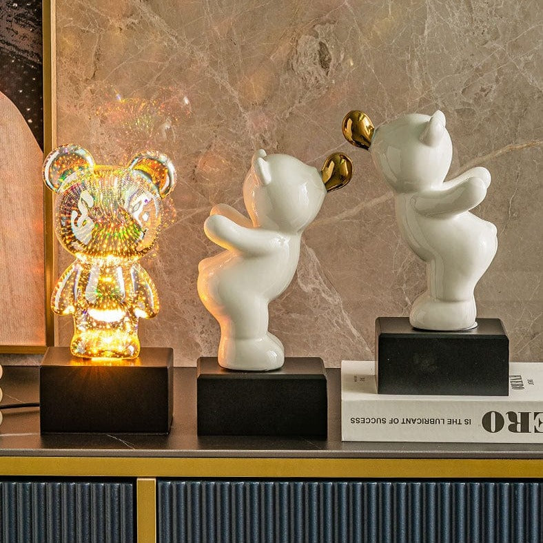 LumiOurson - Lampe-ourson à effets Feu d'Artifice