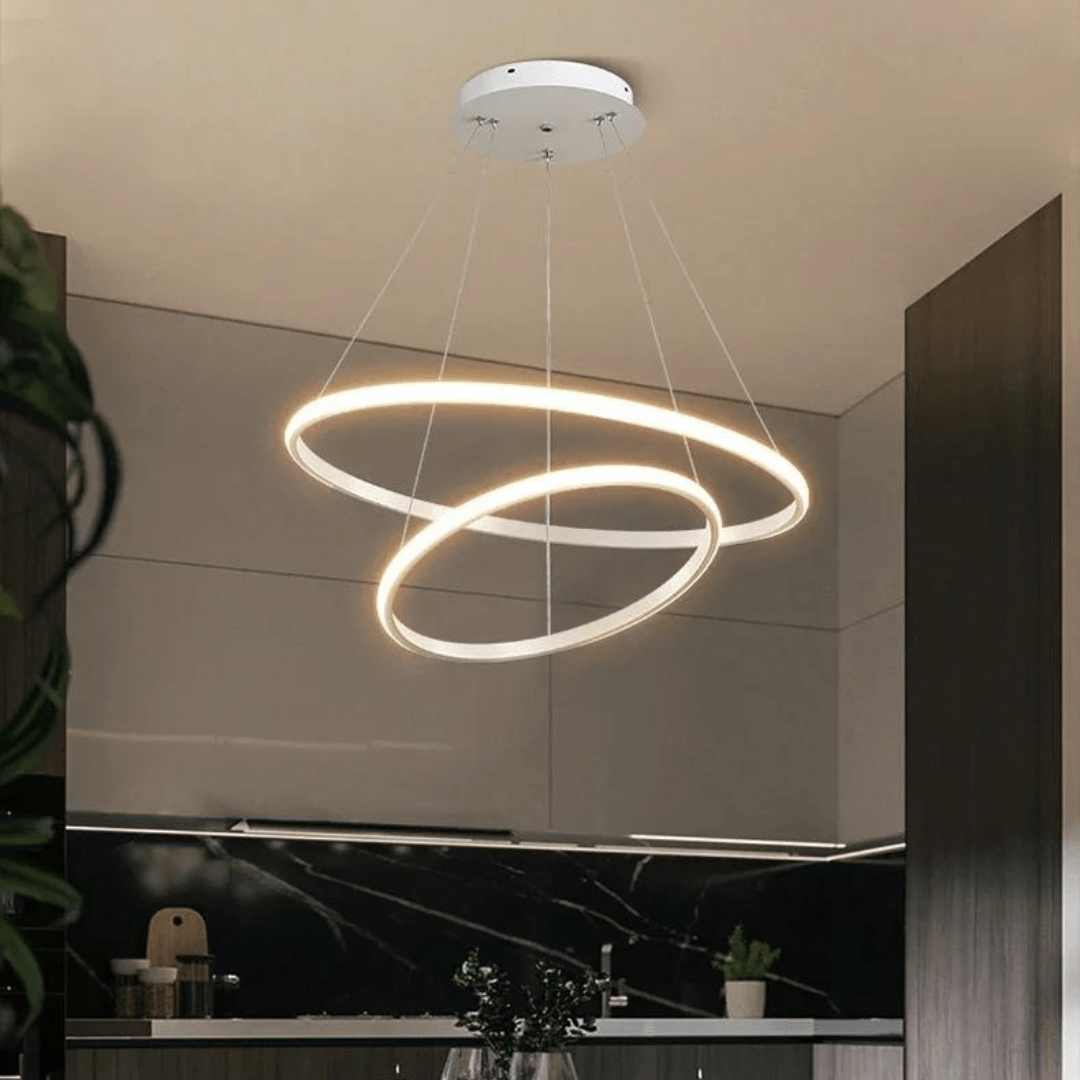 Lustre Design Blanc Moderne pour Salon
