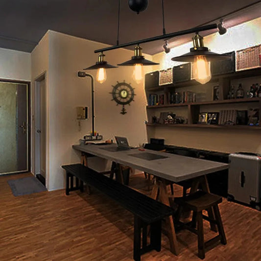 Lustre Industriel Vintage Élégant et Original