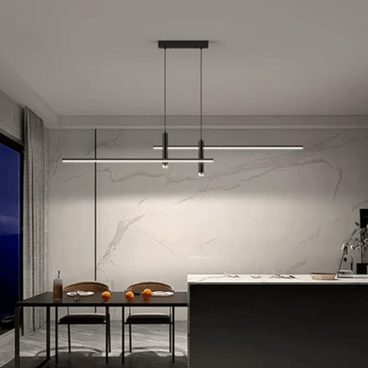 Lustre Minimaliste Suspendu Noir Élégant