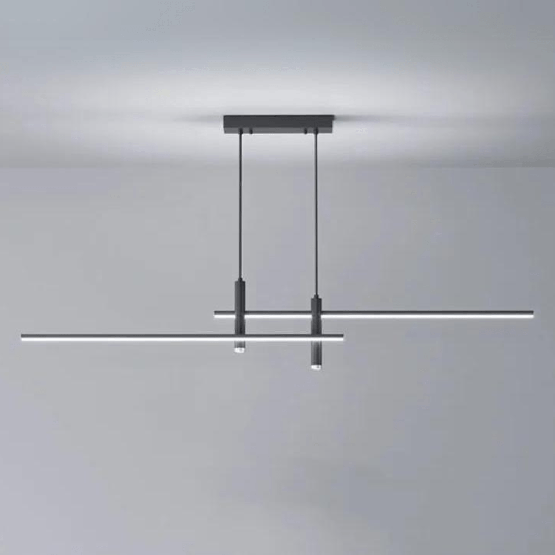 Lustre Minimaliste Suspendu Noir Élégant