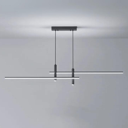 Lustre Minimaliste Suspendu Noir Élégant