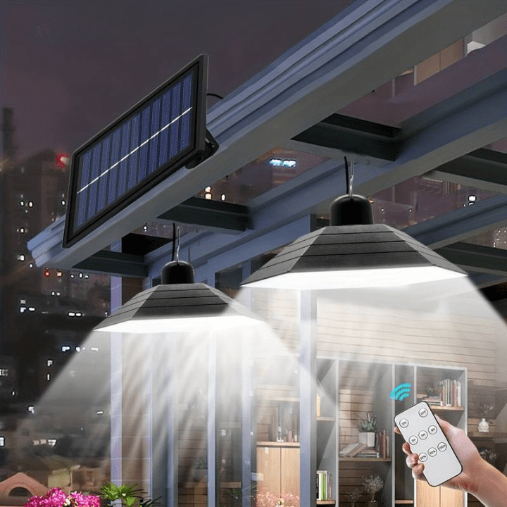 Lustre Solaire Extérieur Étincelant avec Contrôle à Distance