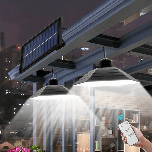Lustre Solaire Extérieur Étincelant avec Contrôle à Distance