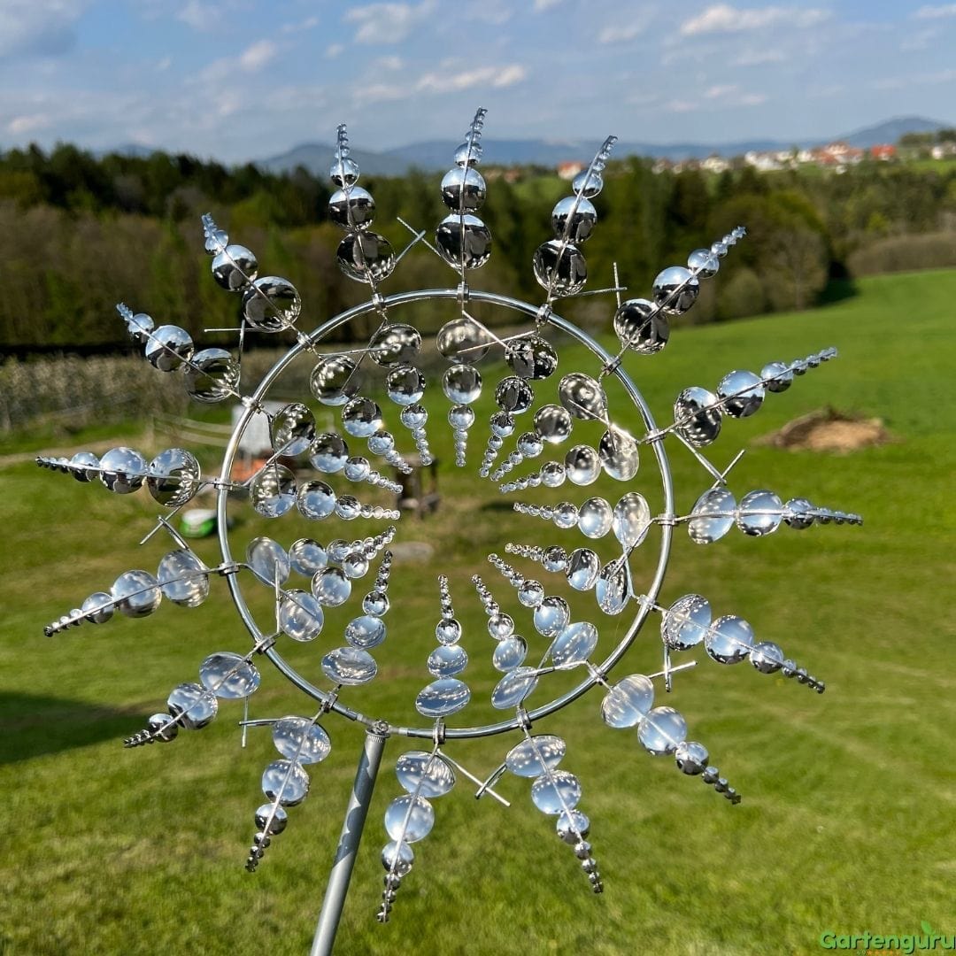 Moulin à vent Magique en métal Rotatif
