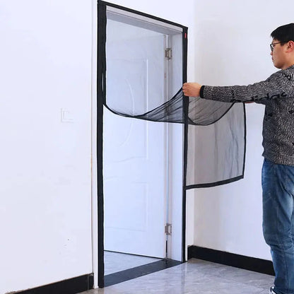 Moustiquaire Magnétique Ajustable à Ouverture Latérale pour Porte
