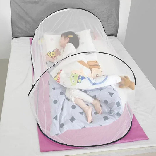Moustiquaire Zippée de Camping Portable pour Enfants