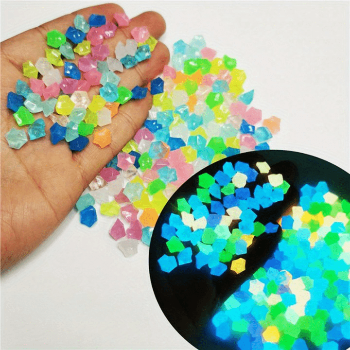 Pierres phosphorescentes Haut de gamme pour Décoration (Lot de 250 + 50 Offertes)