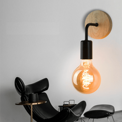 Support de Lampe Mural Rétro-Industriel