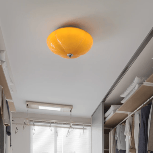 Plafonnier LED Design Rétro Citrouille