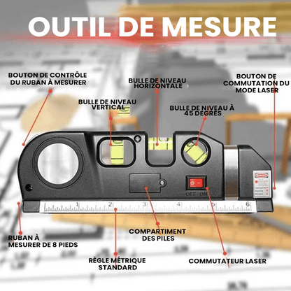 Outil de mesure laser multifonction