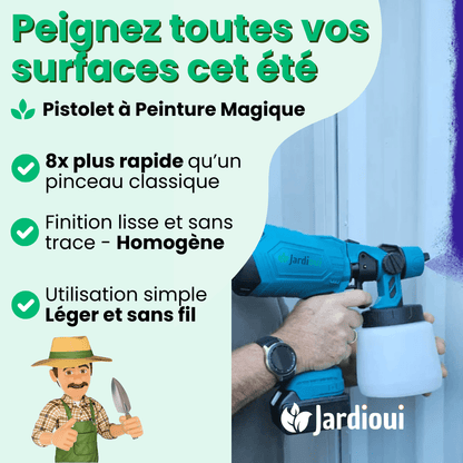 Pistolet à Peinture Électrique Sans Fil Portatif Magique (+Batterie Offerte)
