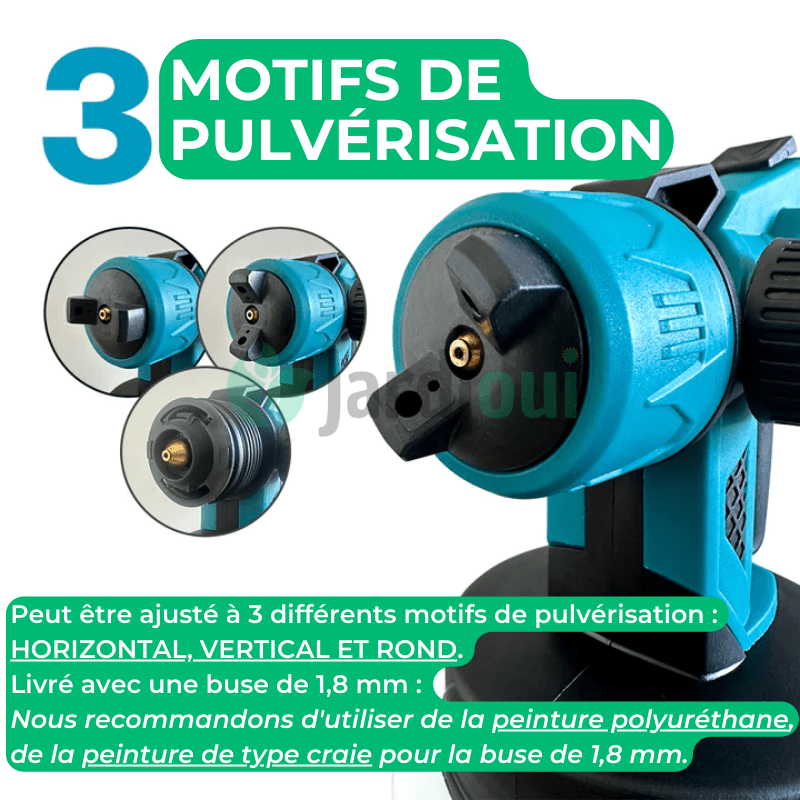 Pistolet à Peinture Électrique Sans Fil Portatif Magique (+Batterie Offerte)