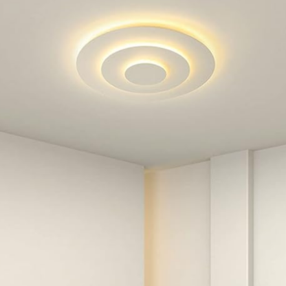 Plafonnier Blanc Spirale Élégant