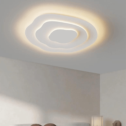 Plafonnier Blanc Spirale Moderne