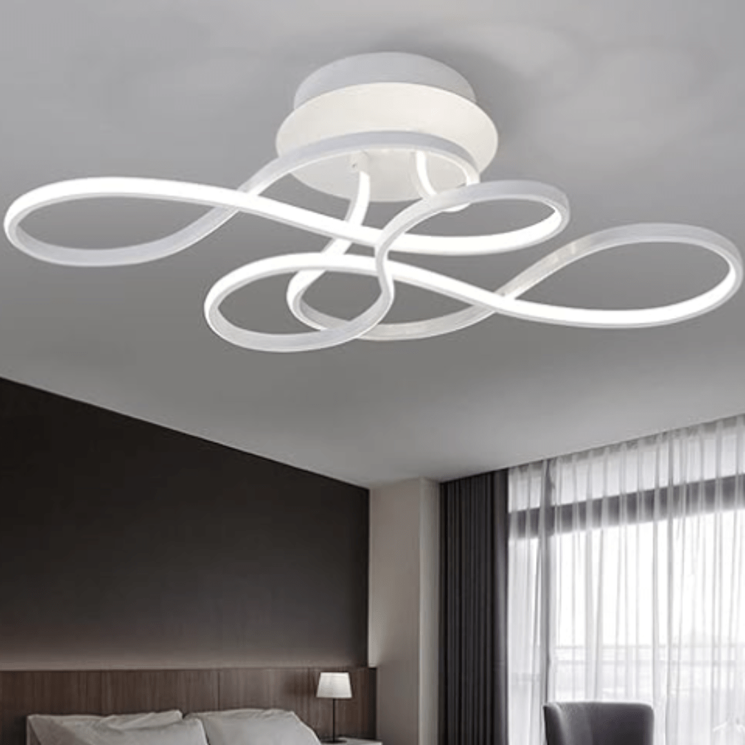 Plafonnier Design LED en Volutes Élégant