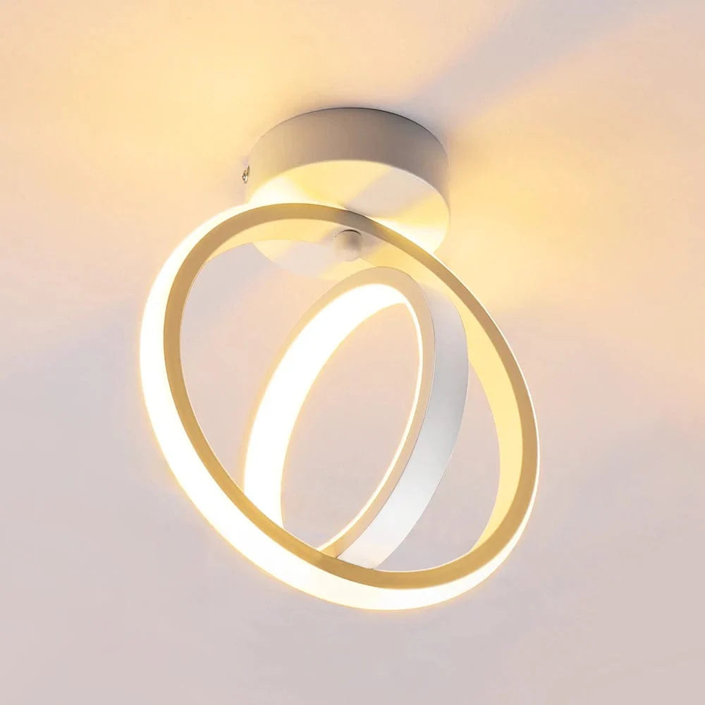 Plafonnier LED Design Rotatif Enchevêtré