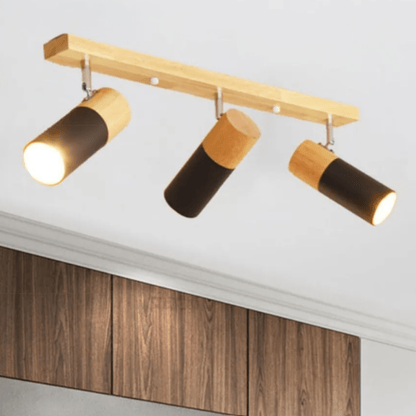 Plafonnier Salon LED à 3 Têtes Modulables Épuré