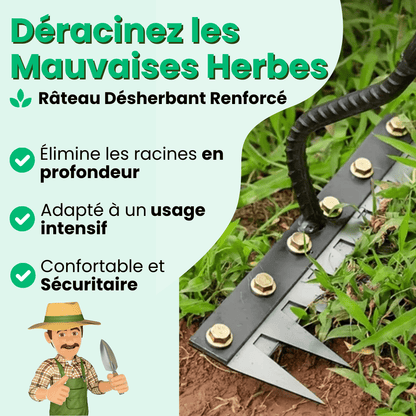 Râteau Désherbant Ultra-Efficace Renforcé