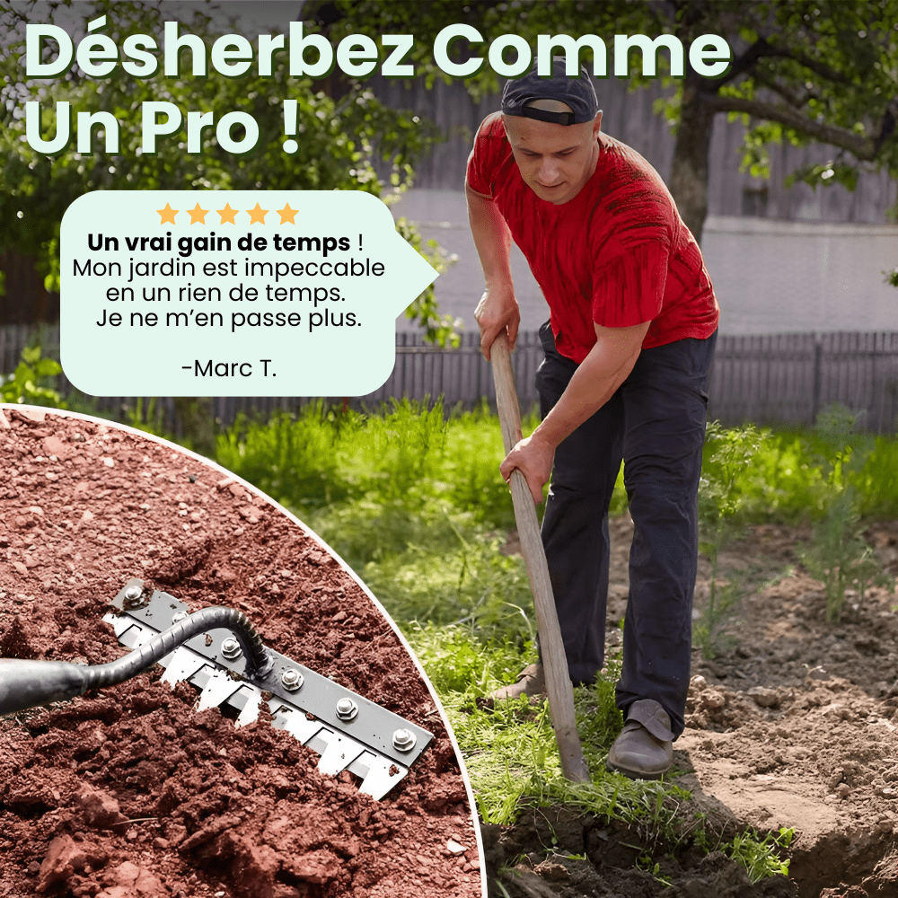 Râteau Désherbant Ultra-Efficace Renforcé