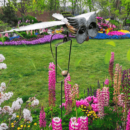 Sculpture d'Oiseaux Balancelle en Métal pour Jardin
