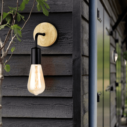 Support de Lampe Mural Rétro-Industriel