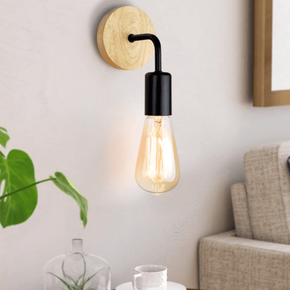 Support de Lampe Mural Rétro-Industriel