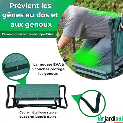 Tabouret Agenouilloir Pliable Multifonction (+Sac à Outils Offert)