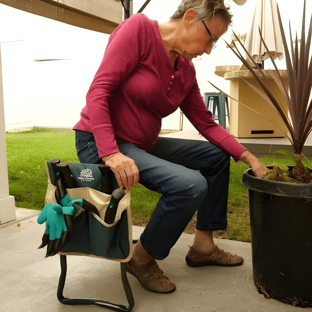 Tabouret Agenouilloir Pliable Multifonction (+Sac à Outils Offert)