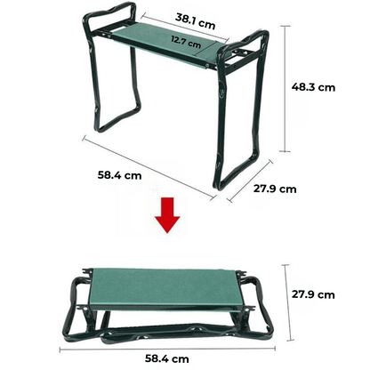 Tabouret Agenouilloir Pliable Multifonction (+Sac à Outils Offert)