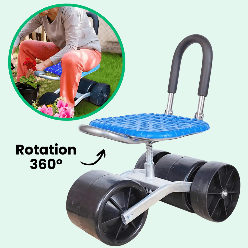 Tabouret Roulant de Jardinage Ergonomique Ultra-confortable