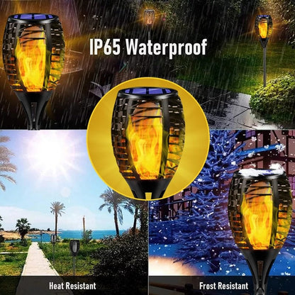 Torche Solaire Effet Flamme Premium