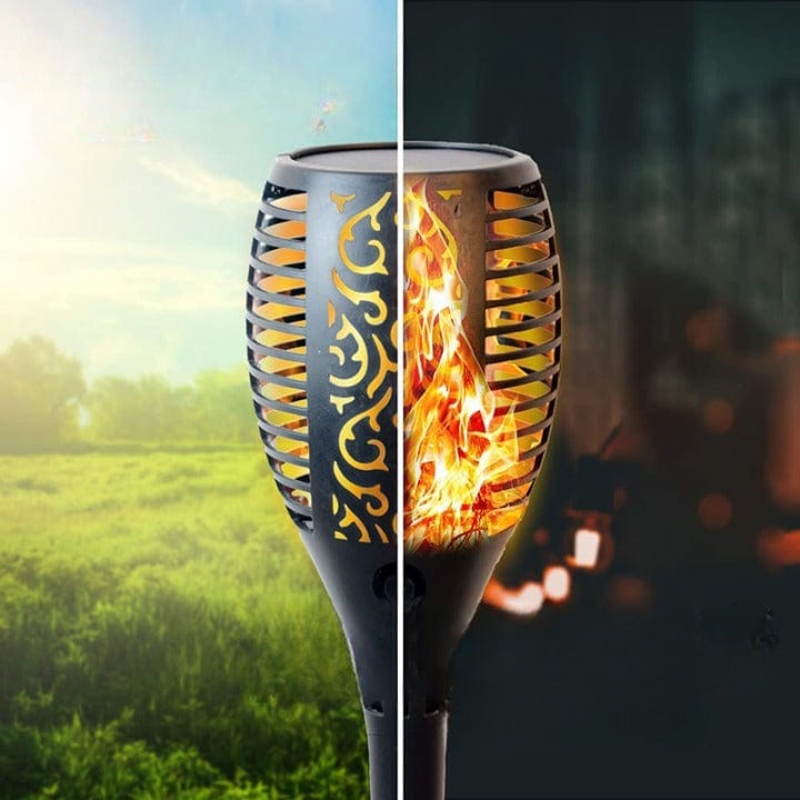 Torche Solaire Effet Flamme Premium