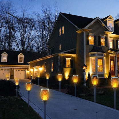 Torche Solaire Effet Flamme Premium