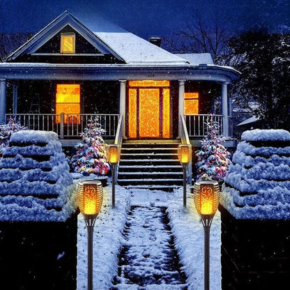 Torche Solaire Effet Flamme Premium