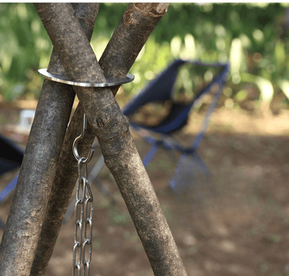 Trépied Nomade de Camping en Acier Inoxydable