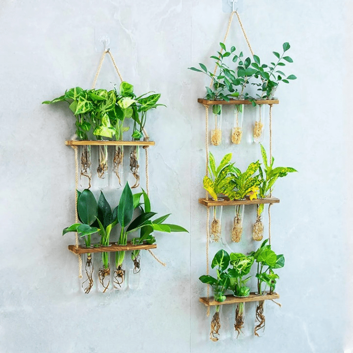 Jardin Mural Hydroponique à Double Étage Élégant