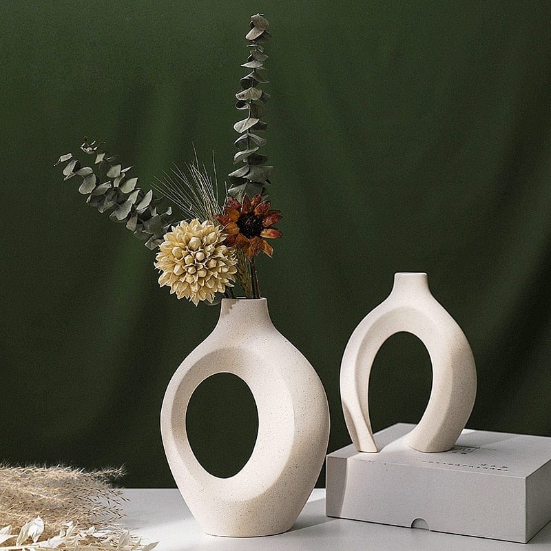 Duo de Vases Nordique en Céramique