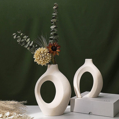 Duo de Vases Nordique en Céramique